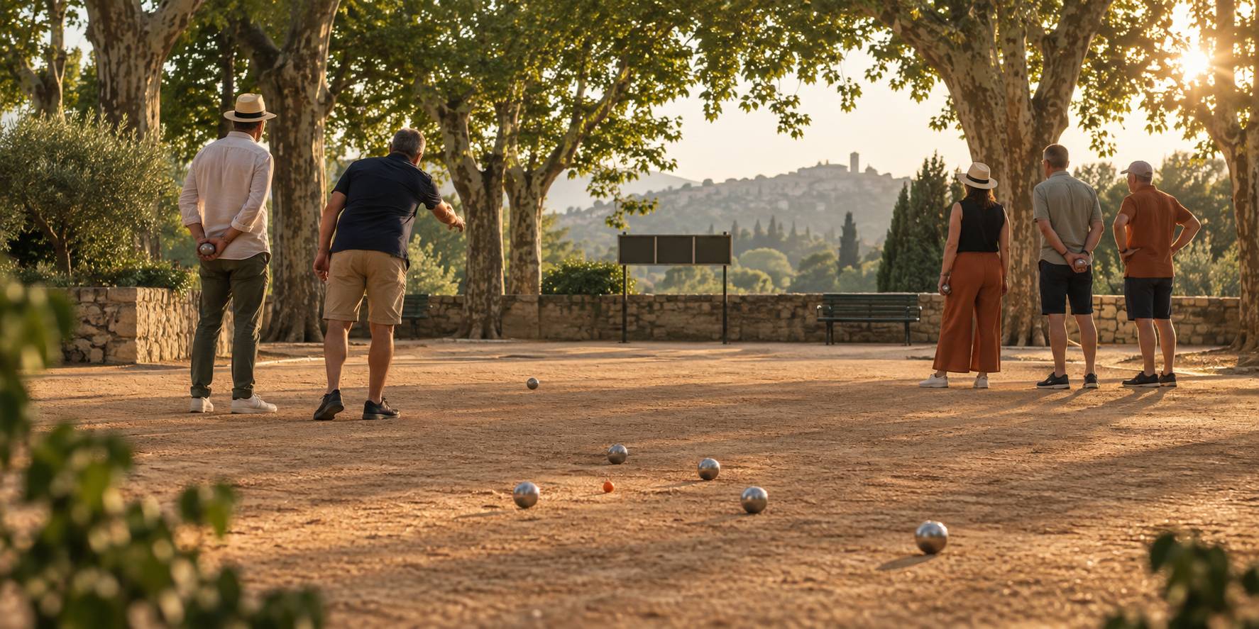 Illustration éditoriale du sujet : Doublette ou triplette à la pétanque : les différences