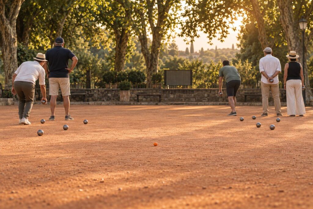 Illustration éditoriale du sujet : Doublette ou triplette à la pétanque : les différences