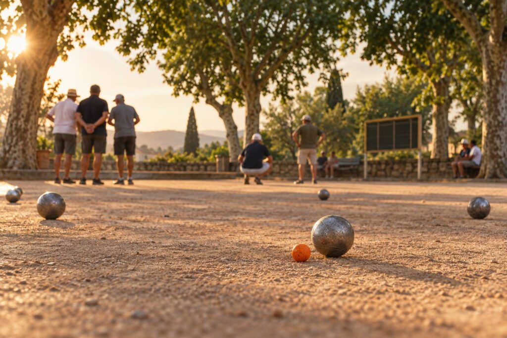Illustration éditoriale du sujet : Ordre de jeu à la pétanque : qui rejoue après un point