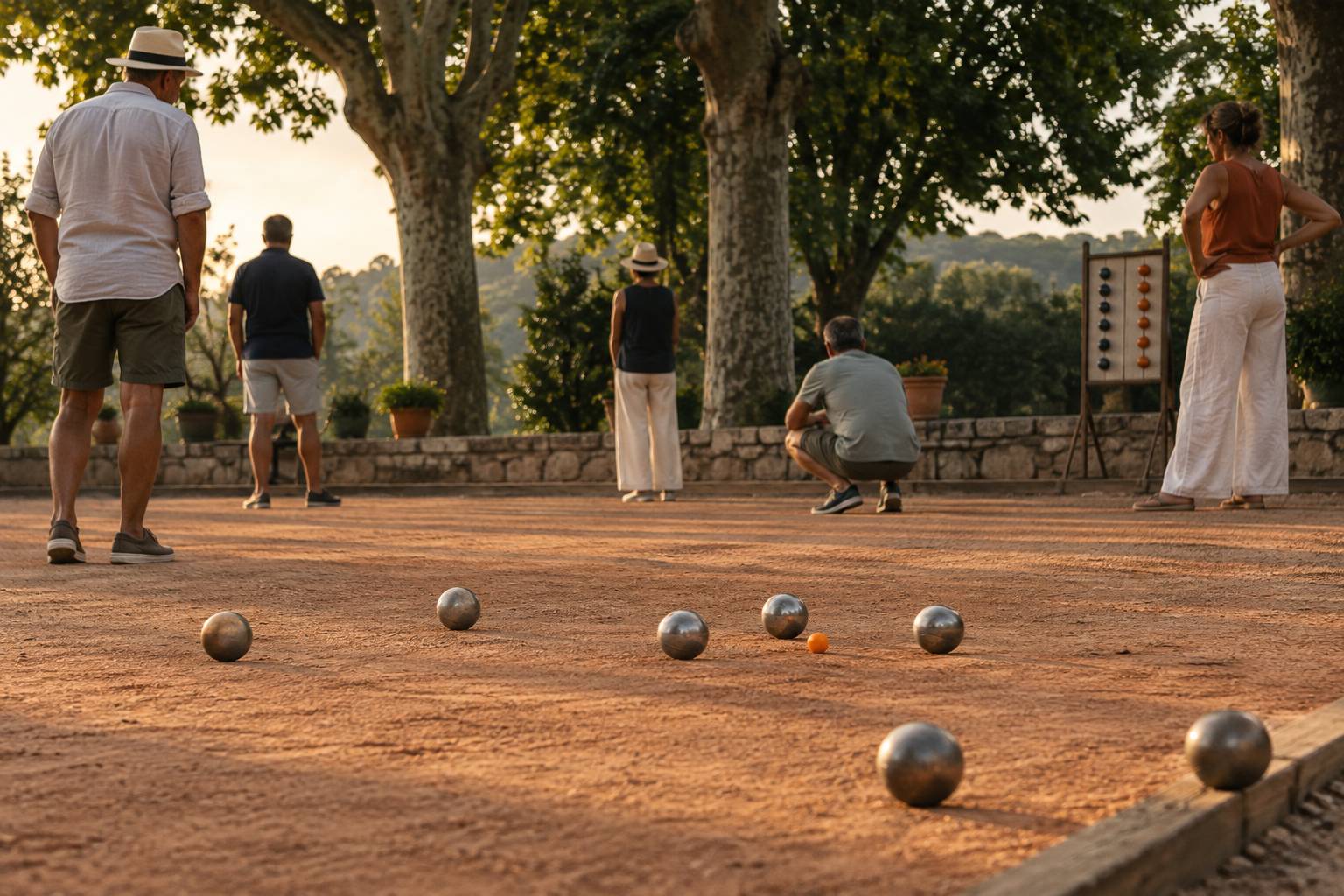 Illustration éditoriale du sujet : Pétanque en 13 points : pourquoi cette règle historique